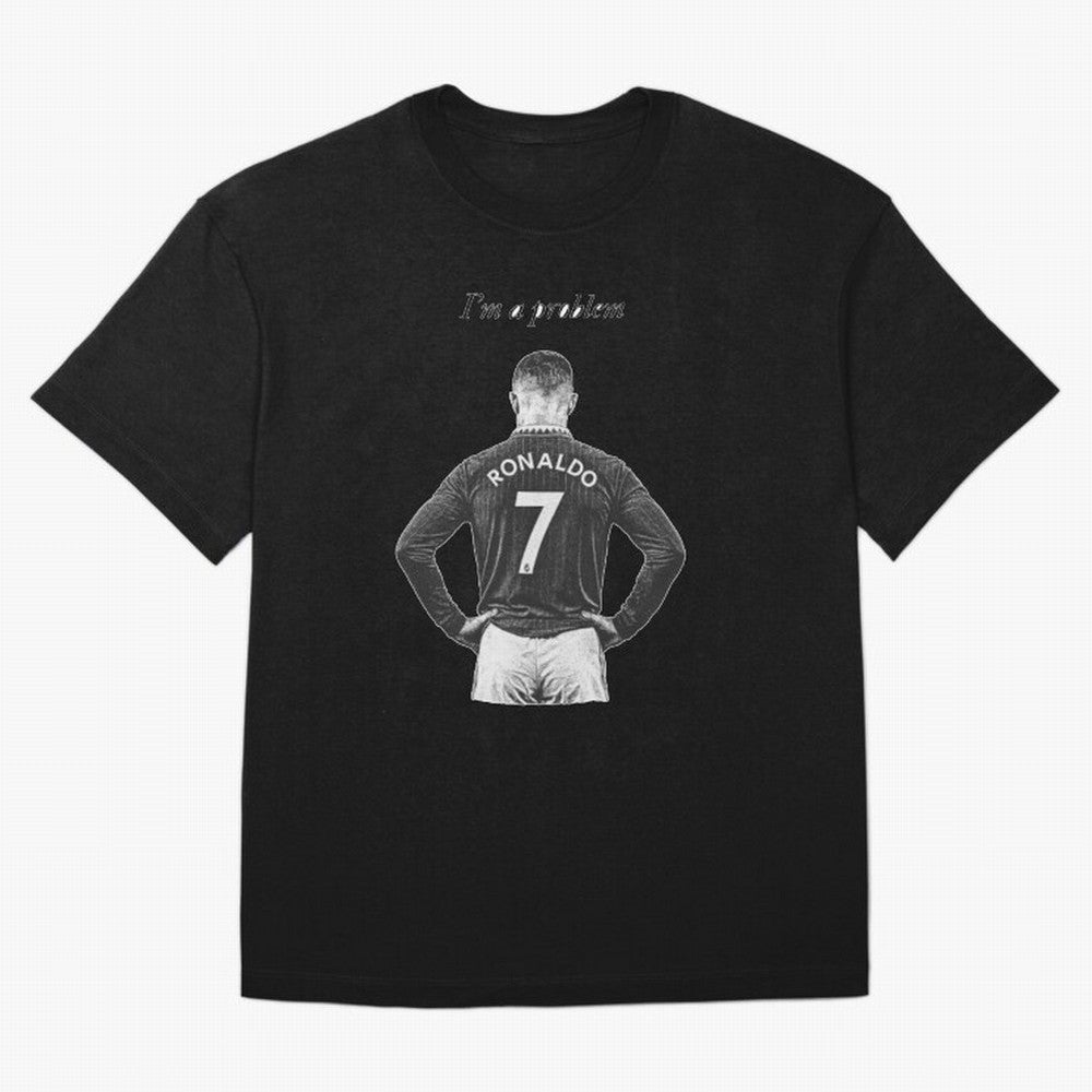 Ronaldo Problem Oversized T-Shirt Build Global Football Passion for FIFA World Cup 2026 Group Stage, Made for Messi, France, Football Festival Excitement, Trophy Ambitions, Country Rivalries and Star Player Buzz; Perfect for Supporters Who Want