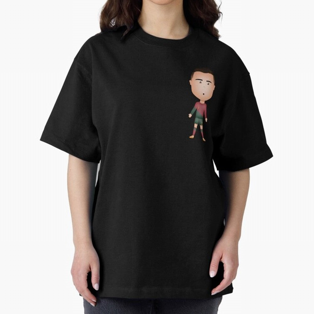 CR7 Oversized T-Shirt Show Fan Pride Across Match Day Hype around FIFA World Cup 2026 Group Stage, Messi, Neymar and Mbappe, Argentina, France and Brazil, Worldwide Fan Energy, Dramatic Goals, Stadium Lights and Championship Celebrations; Created