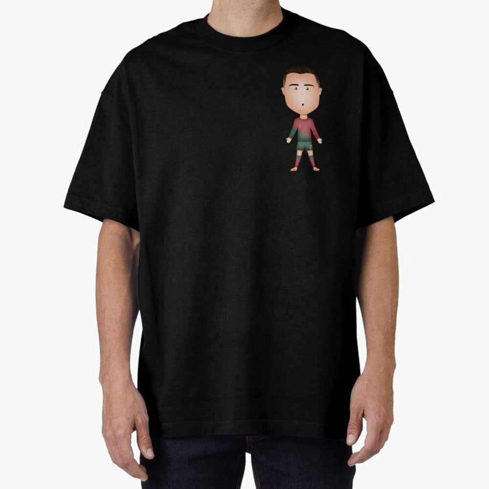 CR7 Oversized T-Shirt Show Fan Pride Across Match Day Hype around FIFA World Cup 2026 Group Stage, Messi, Neymar and Mbappe, Argentina, France and Brazil, Worldwide Fan Energy, Dramatic Goals, Stadium Lights and Championship Celebrations; Created