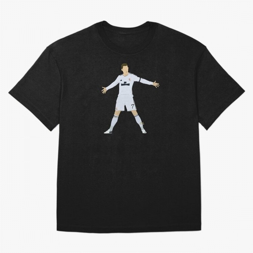 Cristiano Ronaldo celebrates at Real Madrid Oversized T-Shirt Make Every Match About FIFA World Cup 2026 USA Canada Mexico Spirit, Celebrating England, France and Netherlands, CR7 and Messi, Tournament Hype, Historic Matchups, Family Viewing