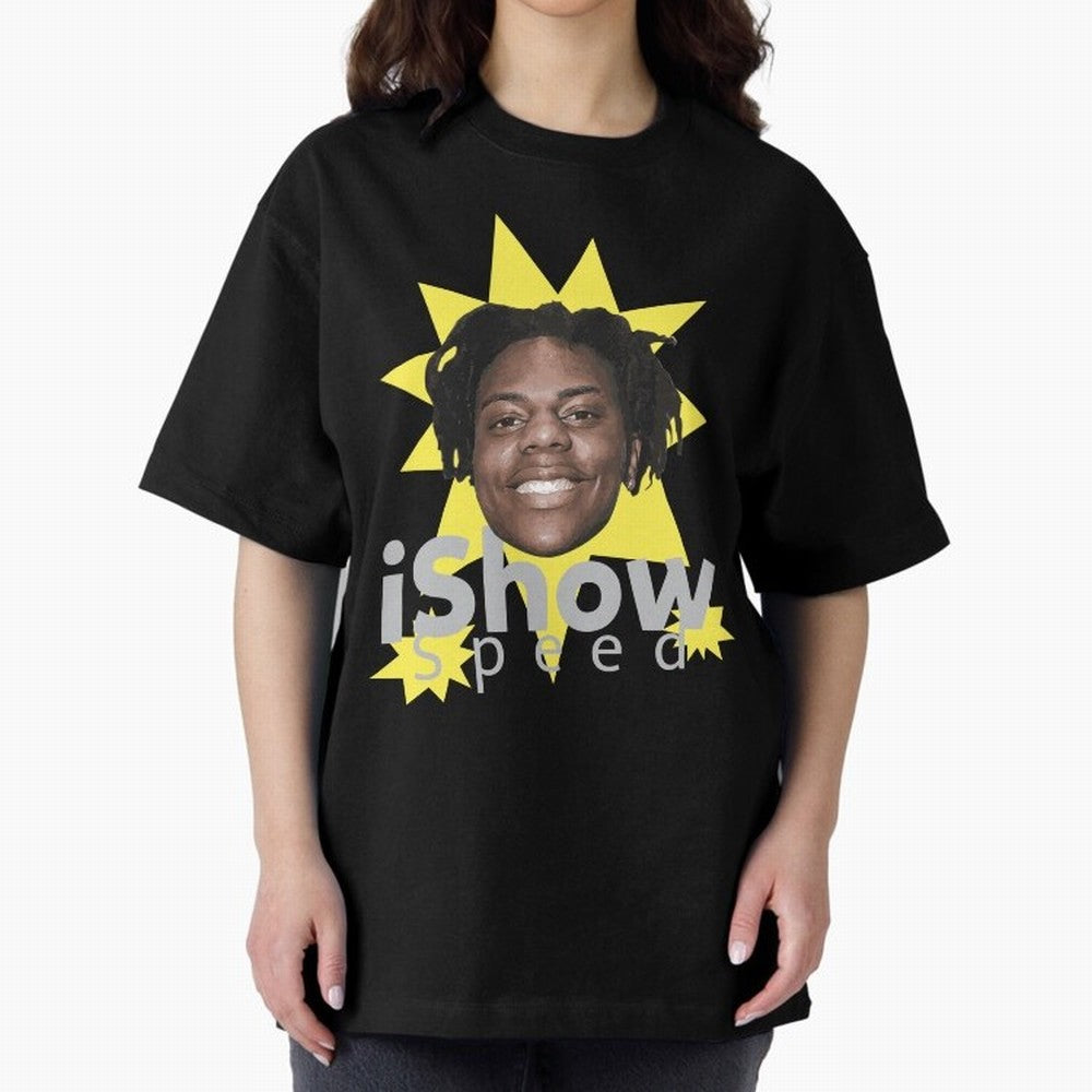 Ishowspeed Oversized T-Shirt Get Ready for Match Day Hype around FIFA World Cup 2026 Group Stage, Mbappe and Neymar, Spain, Vintage Soccer Flavor, Modern Football Stars, National Flags and Final Night Emotion; Perfect for Supporters Who Want Bold