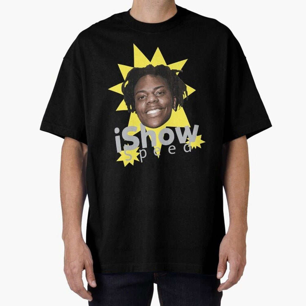 Ishowspeed Oversized T-Shirt Get Ready for Match Day Hype around FIFA World Cup 2026 Group Stage, Mbappe and Neymar, Spain, Vintage Soccer Flavor, Modern Football Stars, National Flags and Final Night Emotion; Perfect for Supporters Who Want Bold