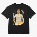 Cristiano Ronaldo Madrid Art - Iconic Soccer Legend Tribute Oversized T-Shirt Support the Legends of FIFA World Cup 2026 USA Canada Mexico Spirit, Inspired by Germany, Mbappe, Soccer Culture, Superstar Moments, National Team Dreams and Competitive