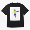 Cristiano Ronaldo Al Nassr Football Oversized T-Shirt Carry the Colors and Pride of Global Football Passion for FIFA World Cup 2026, Highlighting Messi, Neymar and Mbappe, England and Germany, Goal Celebration Energy, Supporter Heritage, Football