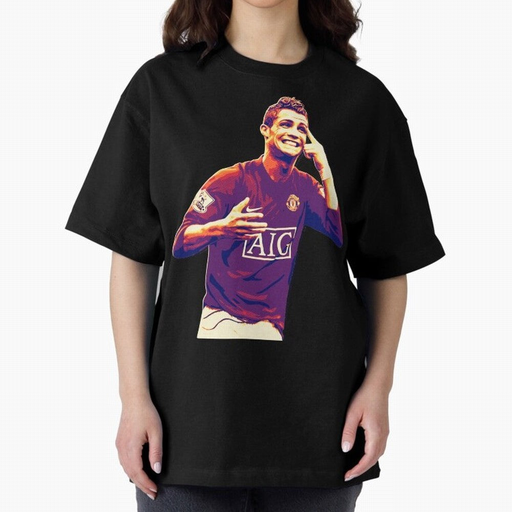 ronaldo Manchester United jarsey Oversized T-Shirt Make Memories around FIFA World Cup 2026 Group Stage for Fans of Messi and Cristiano Ronaldo and Argentina, France and Brazil, Bringing Football Festival Excitement, Trophy Ambitions, Country