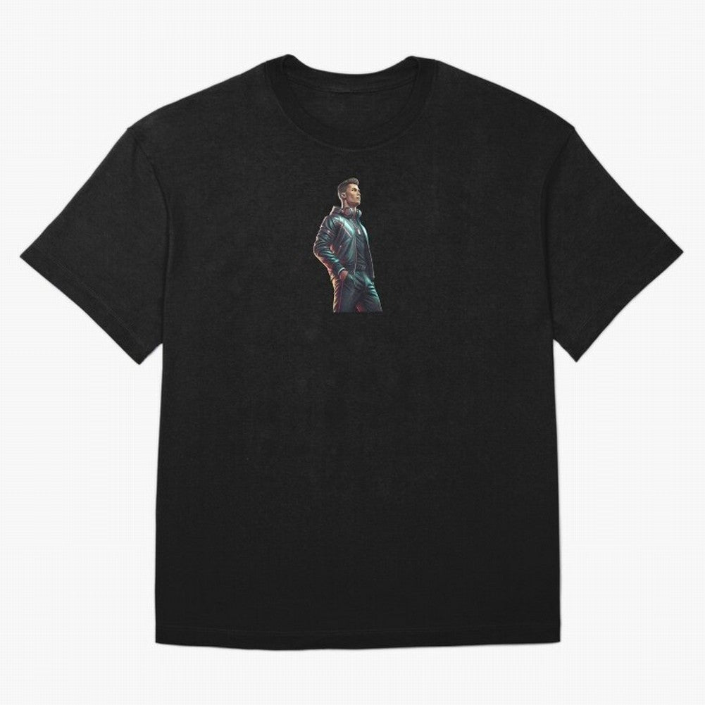 Cristiano Ronaldo Dj Oversized T-Shirt Showcase FIFA World Cup 2026 Spirit, Connected to Brazil, Portugal and Argentina, Neymar, Haaland and Cristiano Ronaldo, Classic Soccer Heritage, Championship Pressure, Fan Loyalty and International Pride;
