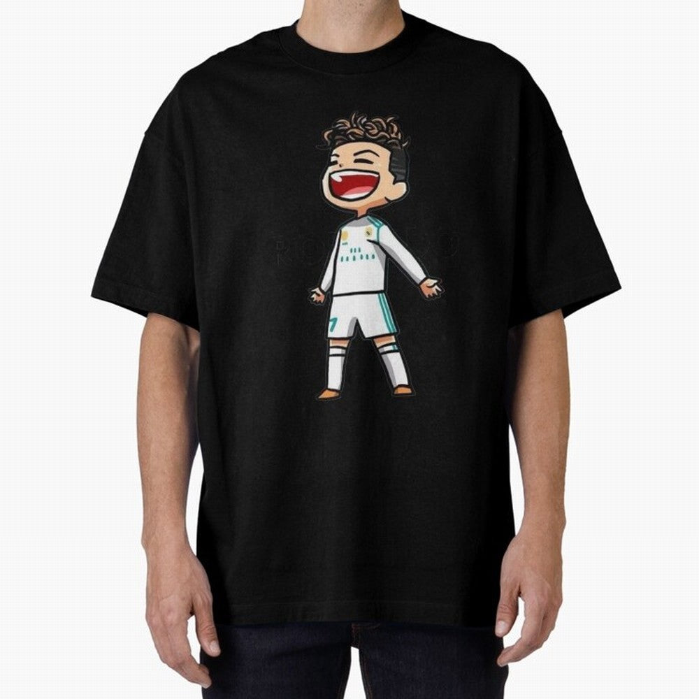 RONALDO Oversized T-Shirt Show Passion for the Stars of FIFA World Cup 2026 Celebrating Cristiano Ronaldo, Haaland and CR7, Argentina Energy, Championship Spirit, Famous Goals, Roaring Crowds and International Football Unity; Made for Die Hard