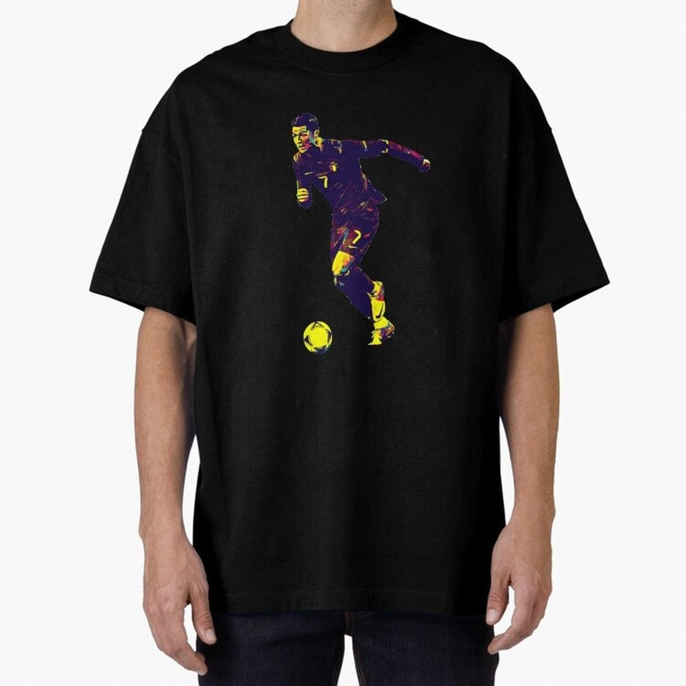 Cristiano Ronaldo Oversized T-Shirt Wear the Spirit of FIFA World Cup 2026 Group Stage Built around CR7, Argentina, France and Brazil Energy, Championship Spirit, Famous Goals, Roaring Crowds and International Football Unity; Made for Die Hard