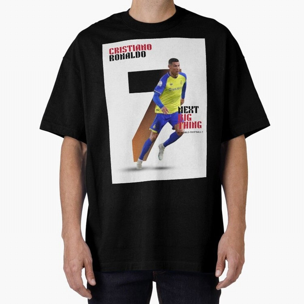Cristiano Ronaldo (CR7) Oversized T-Shirt Refresh the FIFA World Cup 2026 USA Canada Mexico Journey through Neymar Highlights, Argentina and Brazil Pride, Global Supporter Spirit, Legendary Goals, National Colors and Tournament Celebration; Ideal