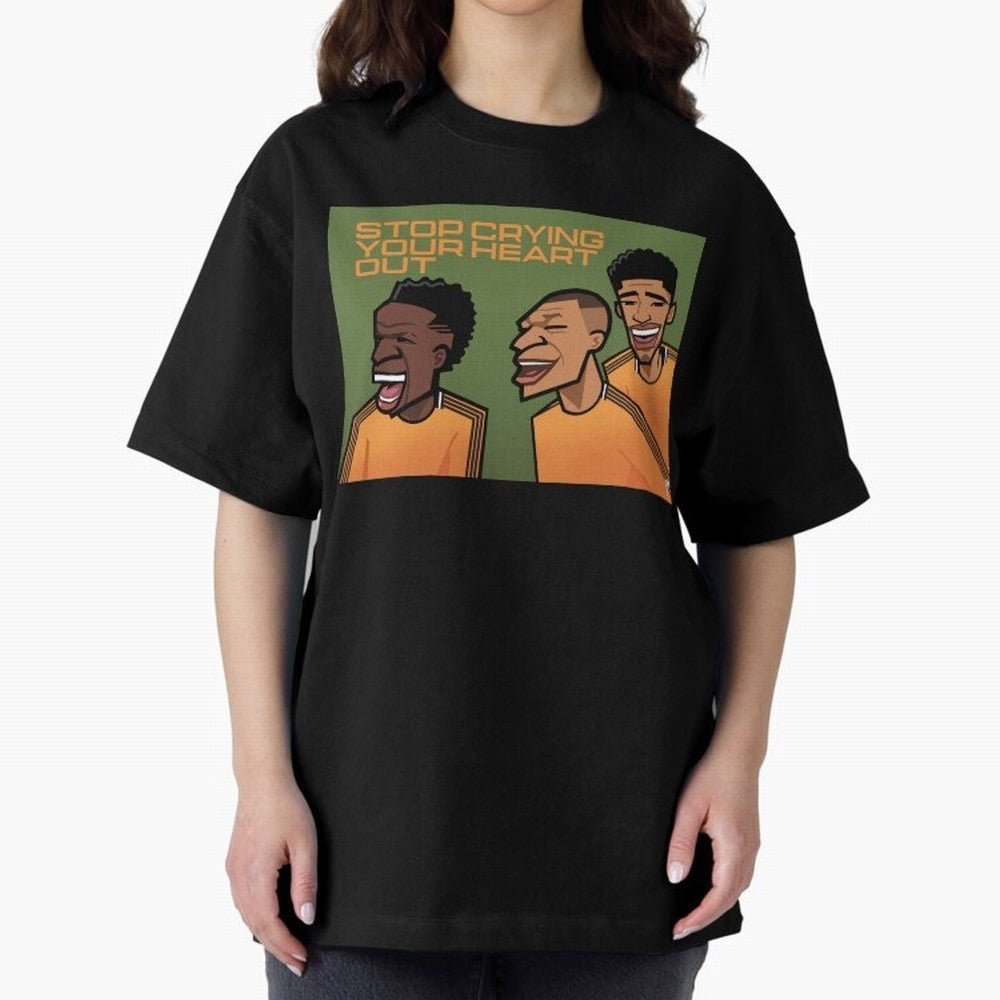 stop crying your heart out Oversized T-Shirt Create Global Football Passion for FIFA World Cup 2026, Highlighting Cristiano Ronaldo, Haaland and CR7, England and Germany, Soccer Culture, Superstar Moments, National Team Dreams and Competitive Fire;