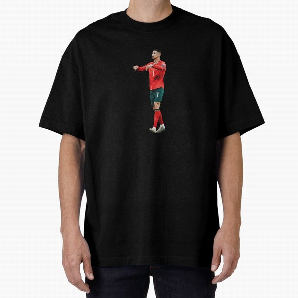 Cristiano Ronaldo siuuuuuu Oversized T-Shirt Represent FIFA World Cup 2026 Group Stage Spirit, Highlighting Netherlands, Neymar, Game Day Rituals, Football Legends, Country Pride and the Road to the Final; Ideal for Fans Who Follow Messi, Cristiano