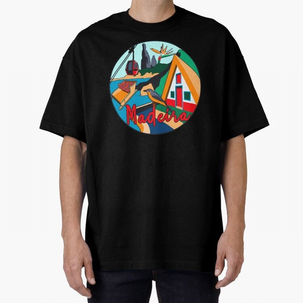 Madeira Oversized T-Shirt Bring Stadium Energy to Global Football Passion for FIFA World Cup 2026 Group Stage, Driven by CR7 and Messi, Portugal, Spain and Germany, Stadium Memories, Football Loyalty, International Chants and Championship