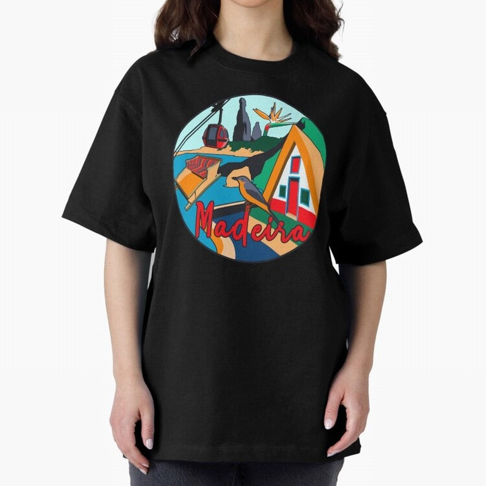 Madeira Oversized T-Shirt Bring Stadium Energy to Global Football Passion for FIFA World Cup 2026 Group Stage, Driven by CR7 and Messi, Portugal, Spain and Germany, Stadium Memories, Football Loyalty, International Chants and Championship