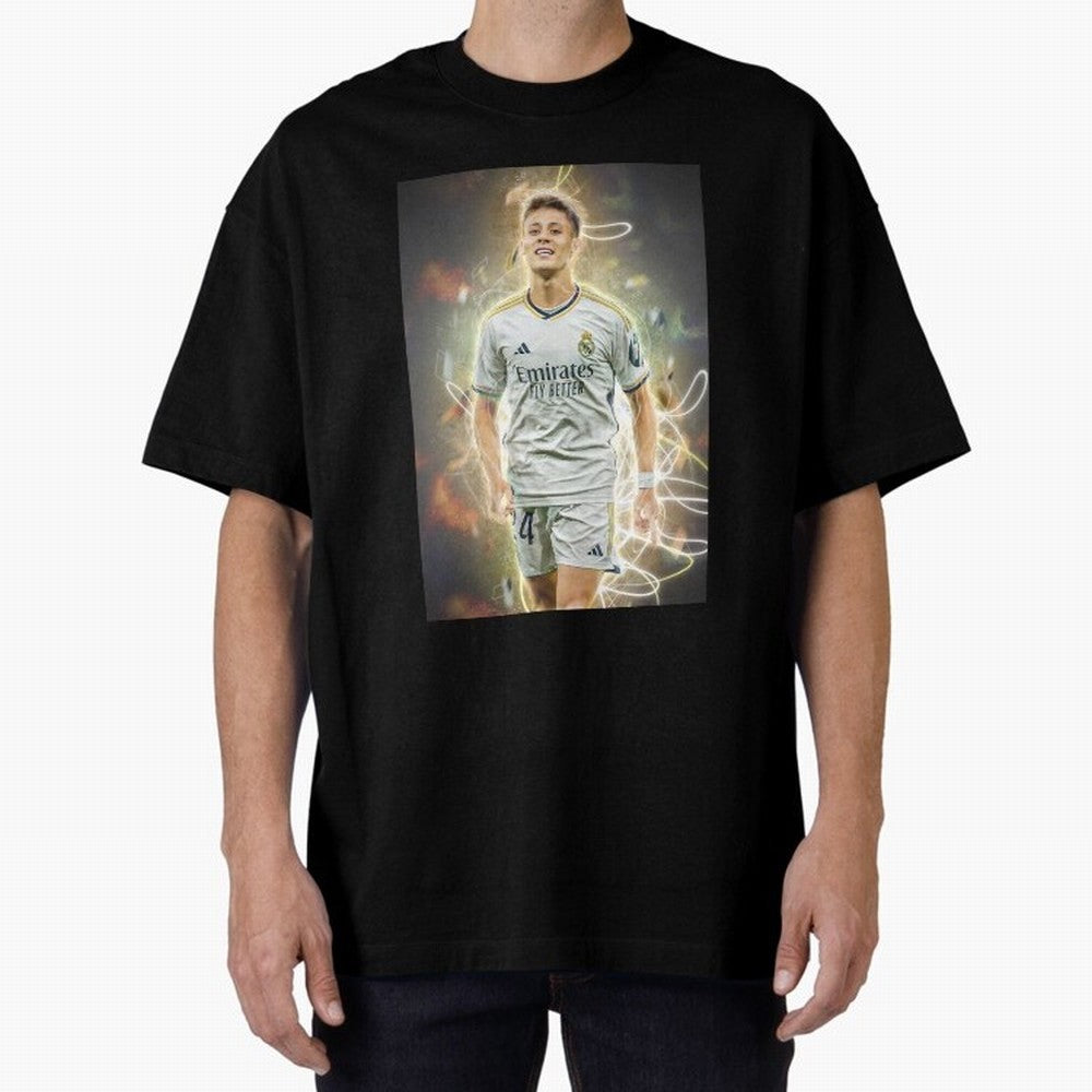 Arda Guler Oversized T-Shirt Fuel the Hype around Match Day Hype around FIFA World Cup 2026 Group Stage, Haaland, Germany, Retro Football Energy, Iconic Rivalries, Trophy Chase Drama and Stadium Atmosphere; Made for Die Hard Supporters, Soccer