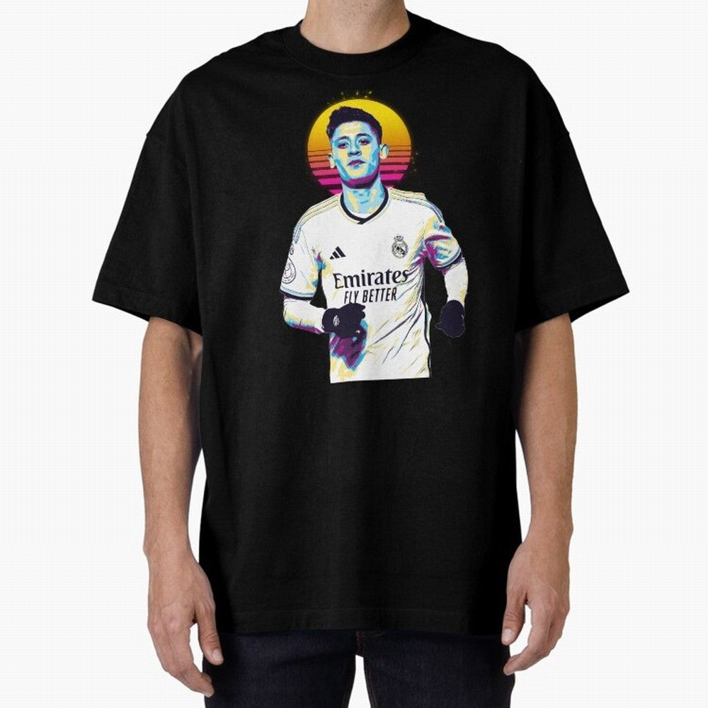 Arda Guler retro 80s Oversized T-Shirt Feel the Heartbeat of FIFA World Cup 2026 Group Stage for Fans of Haaland and England and Germany, Bringing Football Passion, Legendary Performances, Festival Vibes and Supporter Community; Created for Match