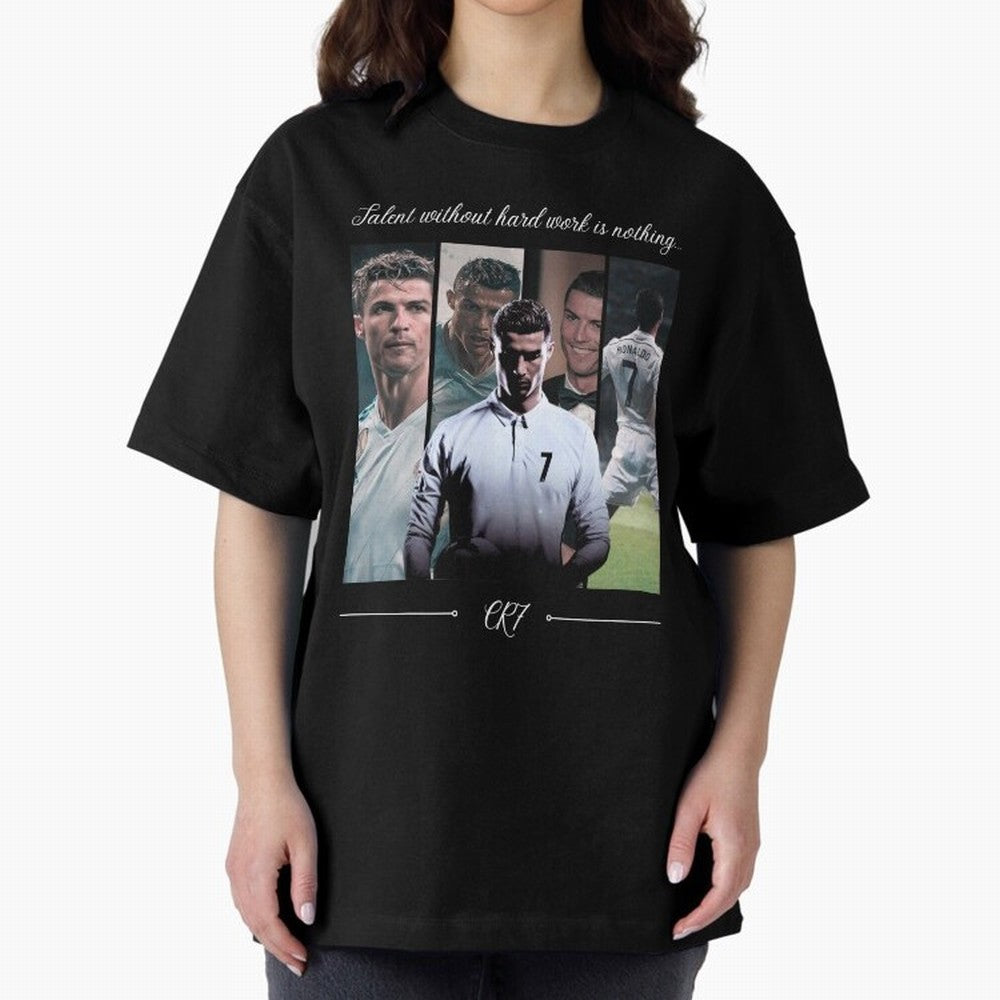 Ronaldo CR7 Oversized T-Shirt Carry the Colors and Pride of the FIFA World Cup 2026 Journey through Cristiano Ronaldo, Haaland and CR7 Highlights, France and Portugal Pride, Vintage Soccer Flavor, Modern Football Stars, National Flags and Final