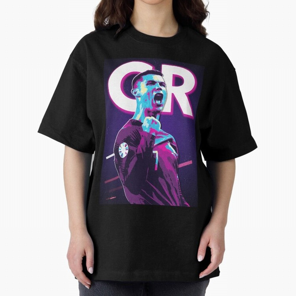 Ronaldo Oversized T-Shirt Celebrate Global Football Passion for FIFA World Cup 2026 USA Canada Mexico, Centered on CR7, Brazil, Portugal and Argentina, Game Day Rituals, Football Legends, Country Pride and the Road to the Final; Ideal for Fans Who