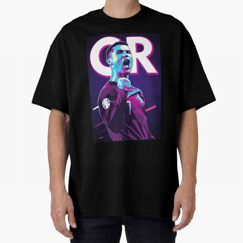 Ronaldo Oversized T-Shirt Celebrate Global Football Passion for FIFA World Cup 2026 USA Canada Mexico, Centered on CR7, Brazil, Portugal and Argentina, Game Day Rituals, Football Legends, Country Pride and the Road to the Final; Ideal for Fans Who