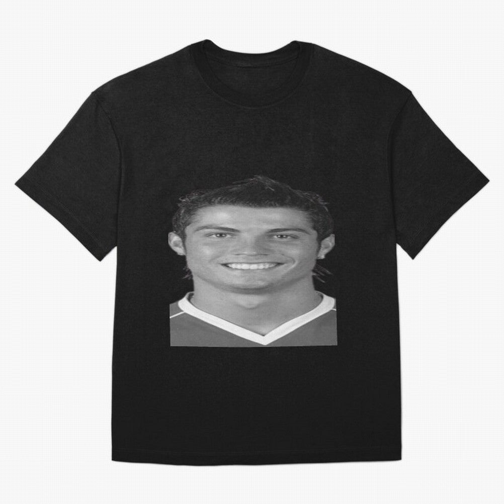 Cristiano Ronaldo Oversized T-Shirt Celebrate Fan Culture around Global Football Passion for FIFA World Cup 2026 USA Canada Mexico, Connected to Haaland, Netherlands, Soccer Culture, Superstar Moments, National Team Dreams and Competitive Fire;