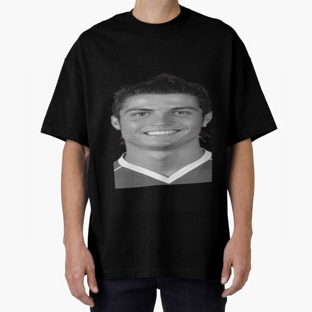 Cristiano Ronaldo Oversized T-Shirt Celebrate Fan Culture around Global Football Passion for FIFA World Cup 2026 USA Canada Mexico, Connected to Haaland, Netherlands, Soccer Culture, Superstar Moments, National Team Dreams and Competitive Fire;