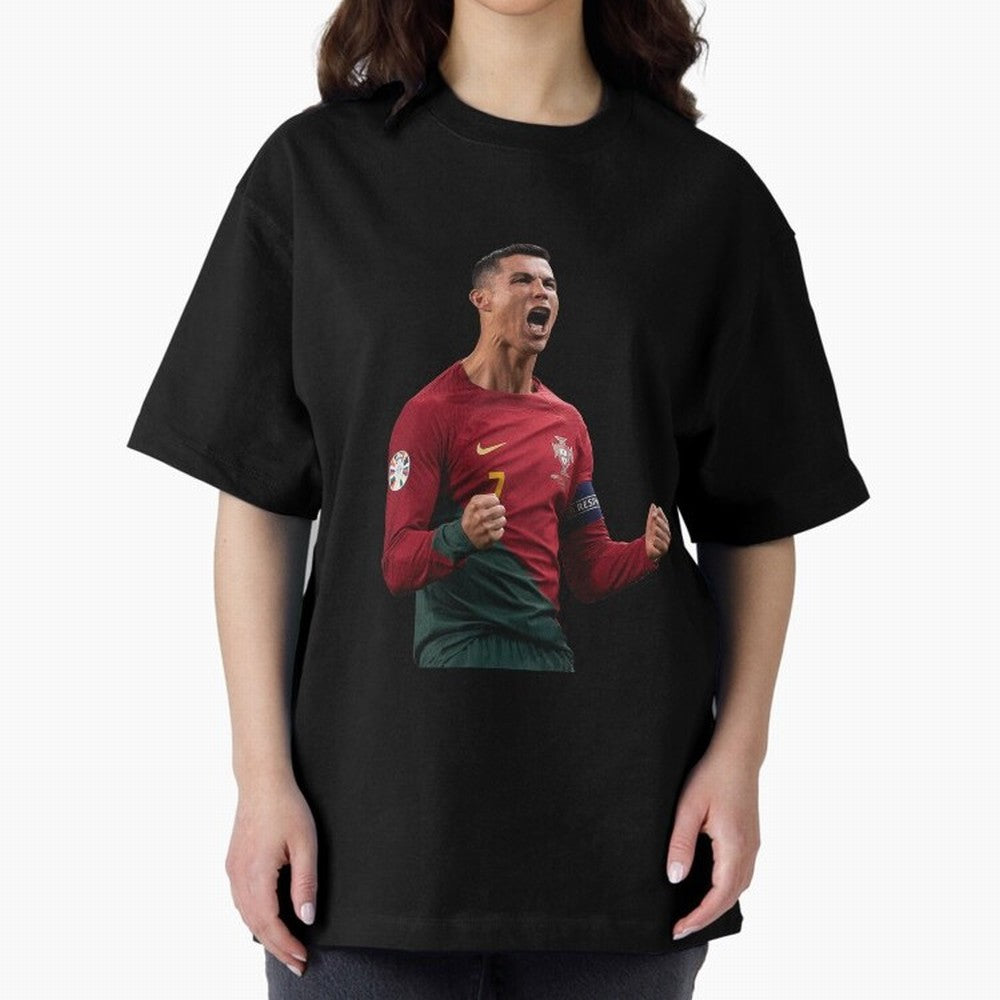 Cristiano Ronaldo T-Shirt Oversized T-Shirt Represent Fans Who Live for Match Day Hype around FIFA World Cup 2026 USA Canada Mexico, Messi, Neymar and Mbappe, England, France and Netherlands, Fan Favorite Moments, National Team Passion, Big Match