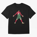 Cristiano Ronaldo illustration Oversized T-Shirt Bring a Champion Mindset to FIFA World Cup 2026 Group Stage for Fans of Haaland and Mbappe and Portugal, Bringing Game Day Rituals, Football Legends, Country Pride and the Road to the Final; Made for