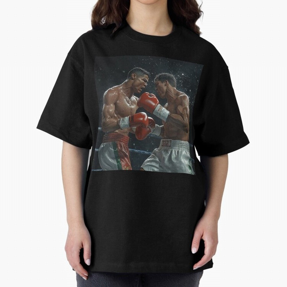 Cristiano Ronaldo vs Alvarez Canelo: Gaming Duel Between Legends Oversized T-Shirt Show Passion for the Stars of the FIFA World Cup 2026 Journey through Messi, CR7 and Mbappe Highlights, England Pride, Soccer Culture, Superstar Moments, National