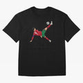 Ronaldo 910 Goal Bicycle Kick Oversized T-Shirt Fuel the Hype around Global Football Passion for FIFA World Cup 2026 Group Stage, Centered on Cristiano Ronaldo, Spain, Classic Soccer Heritage, Championship Pressure, Fan Loyalty and International