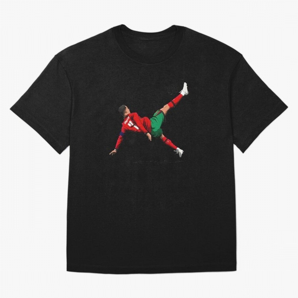 Cristiano Ronaldo 910th Goal Bicycle Kick Tribute Oversized T-Shirt Follow the Final Road of FIFA World Cup 2026 Inspired by Haaland, France Energy, Football History, Final Match Energy, Crowd Noise and Once in a Lifetime Moments; Perfect for Fans,