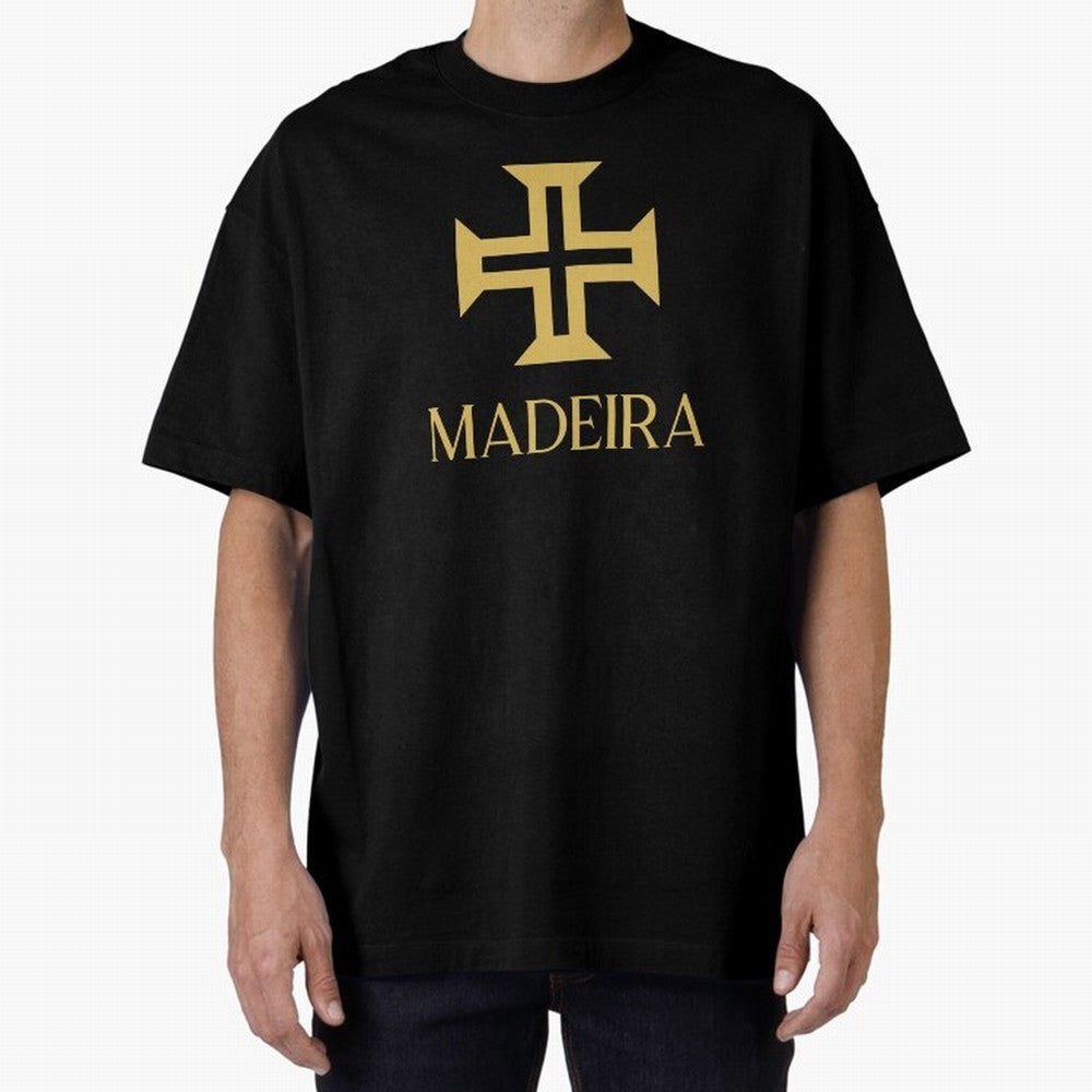 Madeira gold Oversized T-Shirt Honor the Beautiful Game during FIFA World Cup 2026 Driven by CR7 and Messi, Netherlands Energy, Championship Spirit, Famous Goals, Roaring Crowds and International Football Unity; Great for Supporters Who Love