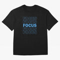 Focus Focus Focus (Blue) Oversized T-Shirt Support Your Favorite Stars during FIFA World Cup 2026 USA Canada Mexico Spirit, Capturing England and Germany, Cristiano Ronaldo, Fan Favorite Moments, National Team Passion, Big Match Drama and Soccer