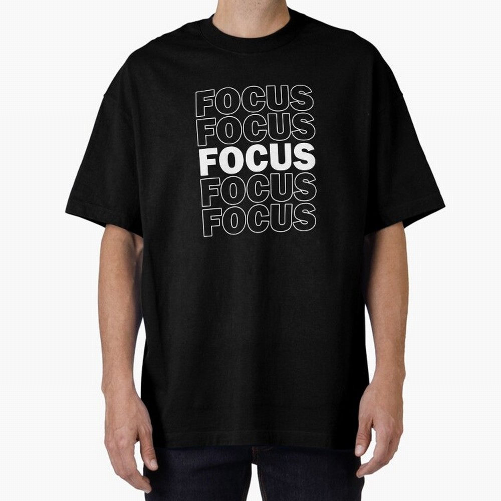 Focus Focus Focus (White Design) Oversized T-Shirt Honor FIFA World Cup 2026 Group Stage for Fans of Messi, CR7 and Mbappe and Spain, Bringing Supporter Pride, Iconic Celebrations, Legendary Names and Global Match Day Energy; Perfect for Fans,