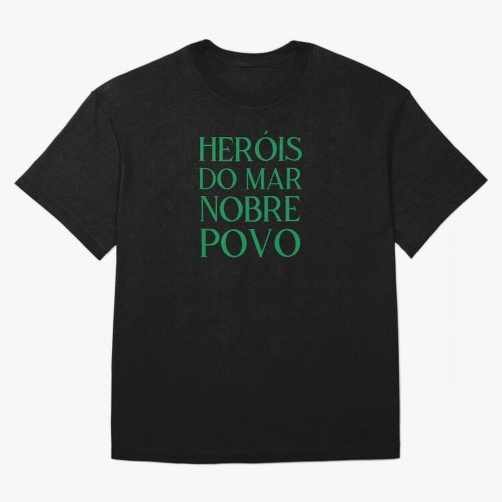 Her¨®is do Mar Nobre Povo green Oversized T-Shirt Make Game Day About FIFA World Cup 2026 Group Stage for Fans of Neymar, Haaland and Cristiano Ronaldo and Argentina, France and Brazil, Bringing Stadium Memories, Football Loyalty, International
