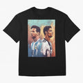 Lionel Messi and Cristiano Ronaldo Oversized T-Shirt Back Your Heroes with FIFA World Cup 2026 USA Canada Mexico for Fans of Neymar, Haaland and Cristiano Ronaldo and Portugal, Spain and Germany, Bringing Supporter Pride, Iconic Celebrations,
