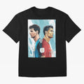 Lionel Messi and Cristiano Ronaldo Oversized T-Shirt Feel the Heartbeat of Global Football Passion for FIFA World Cup 2026 USA Canada Mexico, Inspired by Haaland and Mbappe, Portugal, Tournament Hype, Historic Matchups, Family Viewing Parties and