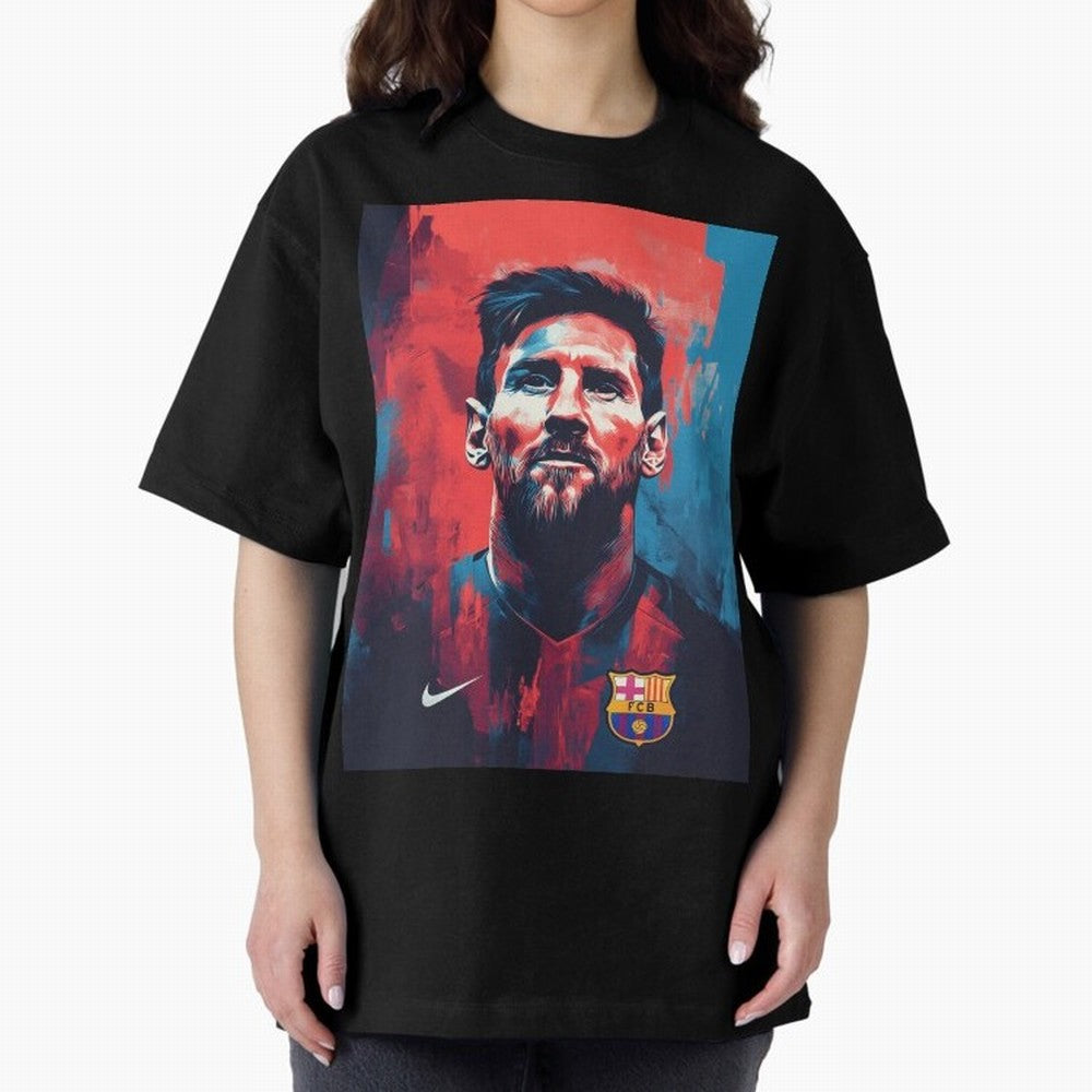 Lionel Messi Oversized T-Shirt Feel the Heartbeat of Match Day Hype around FIFA World Cup 2026 USA Canada Mexico, Neymar, England and Germany, Football Passion, Legendary Performances, Festival Vibes and Supporter Community; Ideal for Fans Who