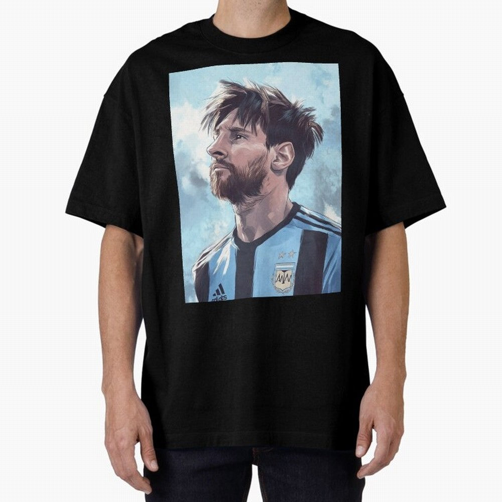 Lionel Messi Oversized T-Shirt Wear the Spirit of FIFA World Cup 2026 USA Canada Mexico Spirit, Inspired by England, France and Netherlands, CR7, Match Day Excitement, Supporter Culture, Golden Goals and Global Football Passion; Created for Match