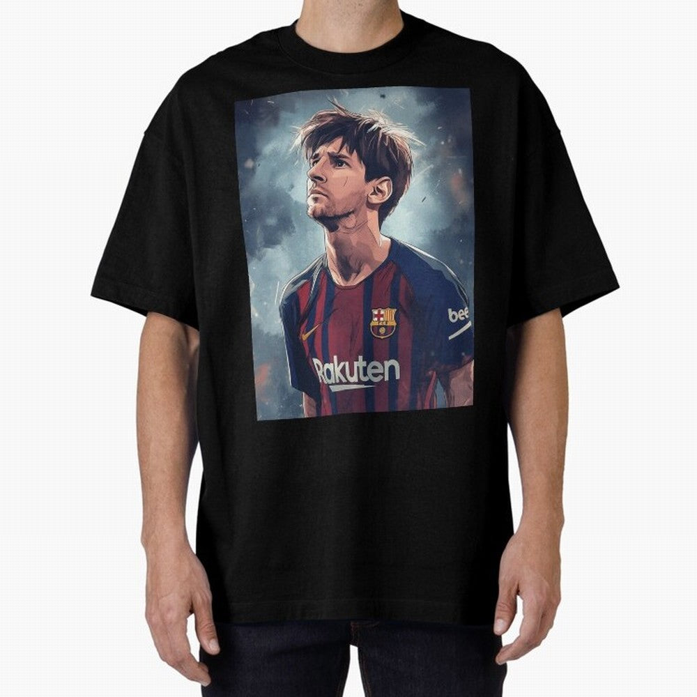 Lionel Messi Oversized T-Shirt Celebrate the Biggest Stage of FIFA World Cup 2026 Inspired by Neymar, England, France and Netherlands Energy, Sports Nostalgia, International Competition, Famous Players and Unforgettable Victories; Great for