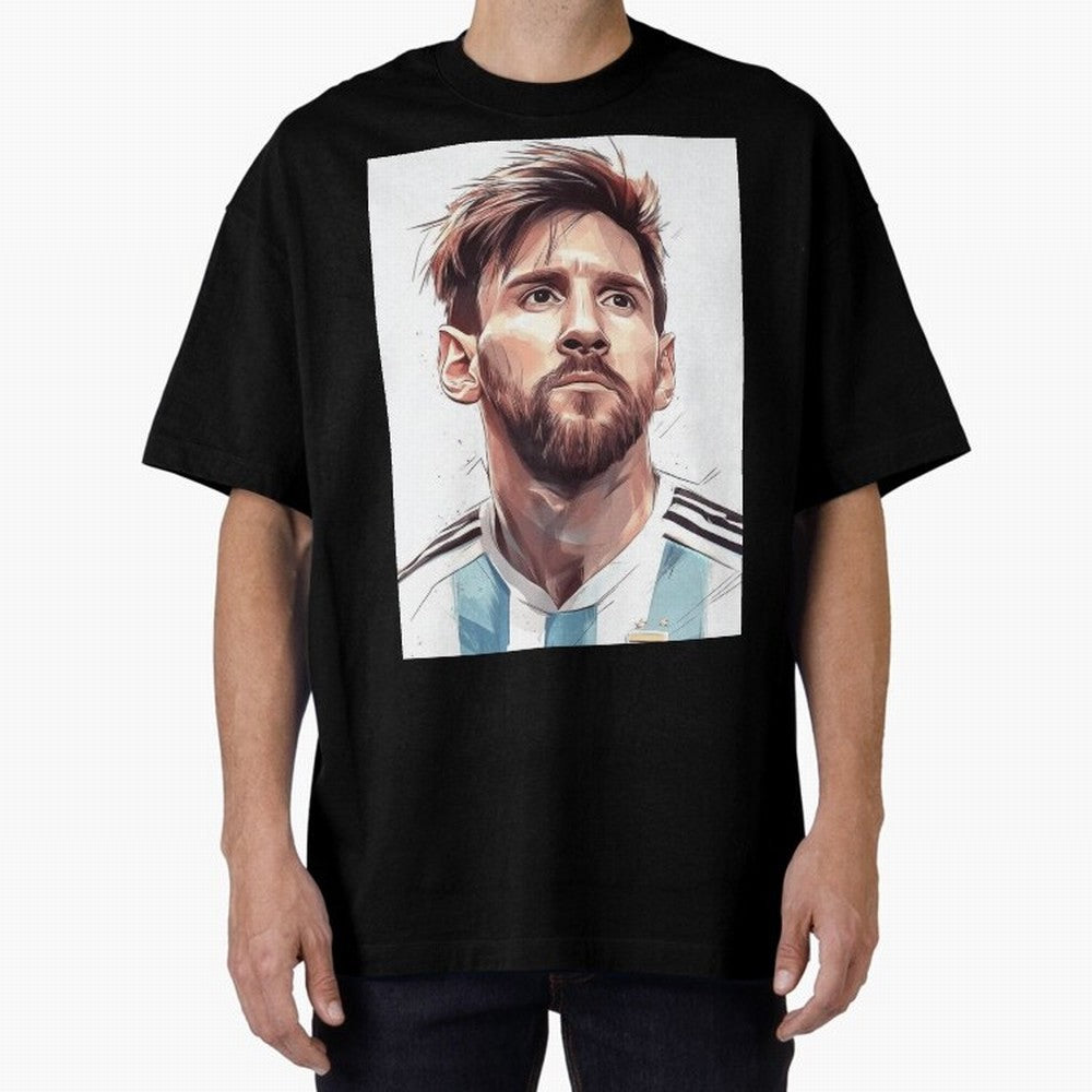Lionel Messi Oversized T-Shirt Live for the Drama of Global Football Passion for FIFA World Cup 2026 Group Stage, Capturing Messi, CR7 and Mbappe, Portugal, Spain and Germany, Match Day Excitement, Supporter Culture, Golden Goals and Global