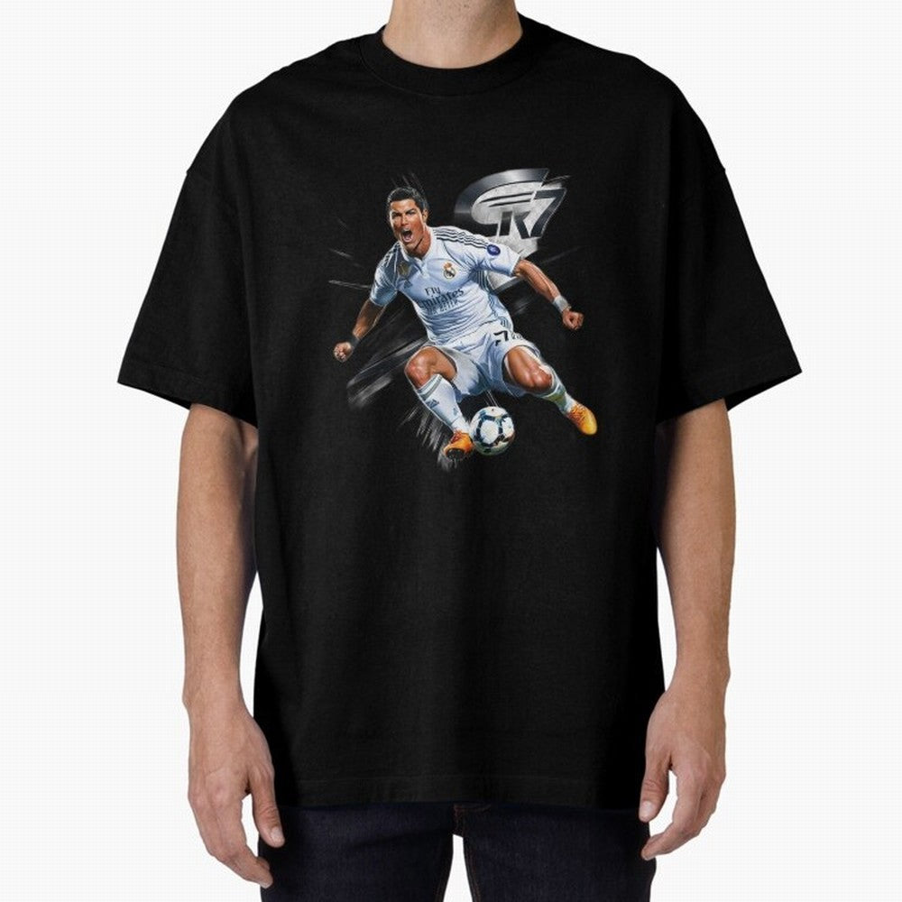 CR7 Ronaldo Legacy GOAT Soccer Fan T-Shirt ¨C Ultimate Football Icon Oversized T-Shirt Celebrate National Team Dreams in Global Football Passion for FIFA World Cup 2026 Group Stage, Built around Neymar, England, France and Netherlands, Global