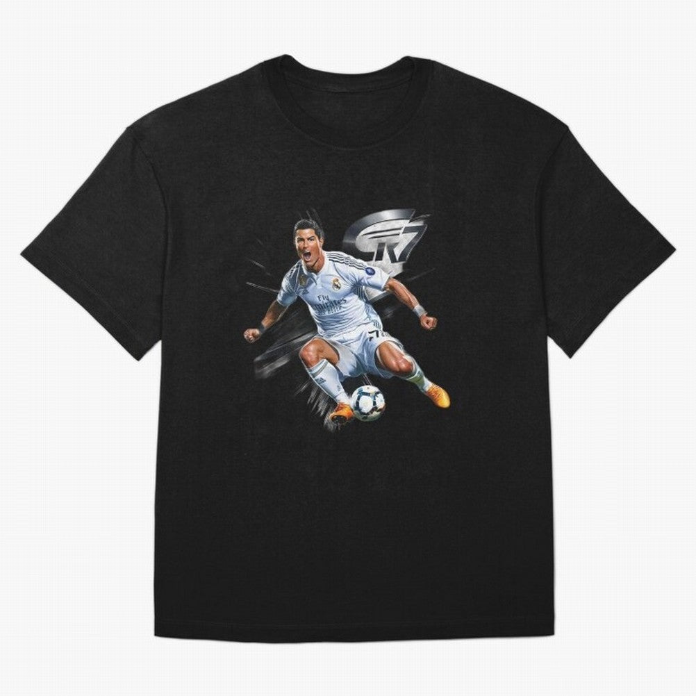 CR7 Ronaldo Legacy GOAT Soccer Fan T-Shirt ¨C Ultimate Football Icon Oversized T-Shirt Celebrate National Team Dreams in Global Football Passion for FIFA World Cup 2026 Group Stage, Built around Neymar, England, France and Netherlands, Global