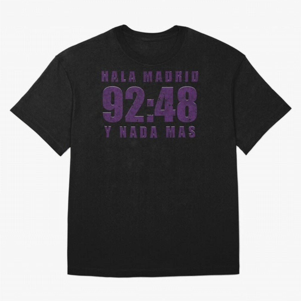 La Decima ChL 92:48 Madrid Hala Madrid Y Nada Mas History Made Madrid Bernabeu Football Soccer Legendary Oversized T-Shirt Remember Iconic Moments from FIFA World Cup 2026 USA Canada Mexico for Fans of Mbappe and Neymar and Netherlands, Bringing