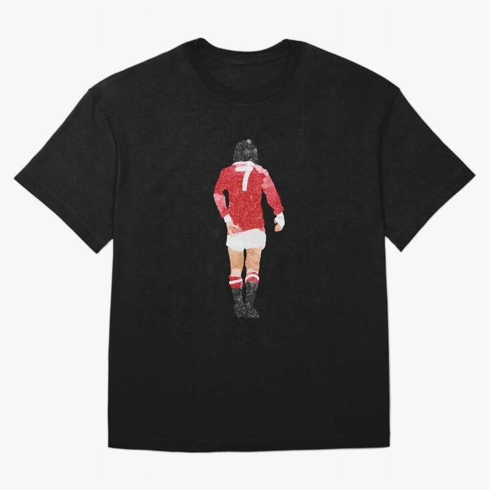 George Best watercolour Manchester United Football Northern Ireland Legend number 7 Man United Red D Oversized T-Shirt Fuel FIFA World Cup 2026 USA Canada Mexico Spirit, Centered on Spain, Neymar, Vintage Soccer Flavor, Modern Football Stars,