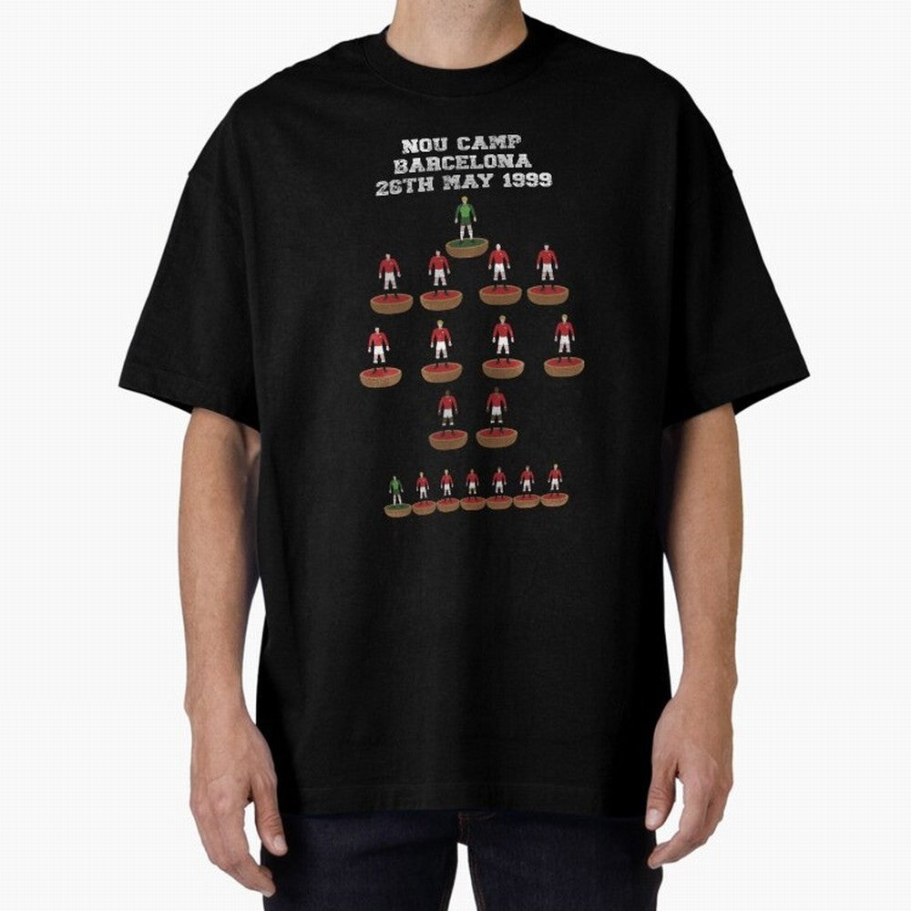 Manchester United Champions League 1999 Oversized T-Shirt Celebrate FIFA World Cup 2026 Spirit, Inspired by Argentina, France and Brazil, Neymar, Global Supporter Spirit, Legendary Goals, National Colors and Tournament Celebration; Ideal for