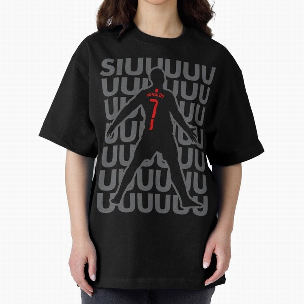 Siuuuuuu Cristiano Ronaldo Oversized T-Shirt Show Your Love for FIFA World Cup 2026 Spirit, Connected to Netherlands, Cristiano Ronaldo, Soccer Culture, Superstar Moments, National Team Dreams and Competitive Fire; Made for Die Hard Supporters,