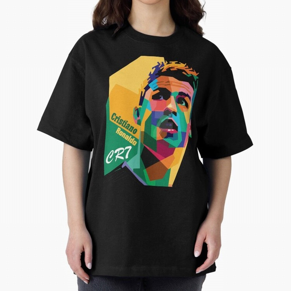 cristiano ronaldo Oversized T-Shirt Celebrate Golden Goal Energy in FIFA World Cup 2026 for Fans of Haaland and Netherlands, Bringing Championship Spirit, Famous Goals, Roaring Crowds and International Football Unity; Built for Supporters Chasing