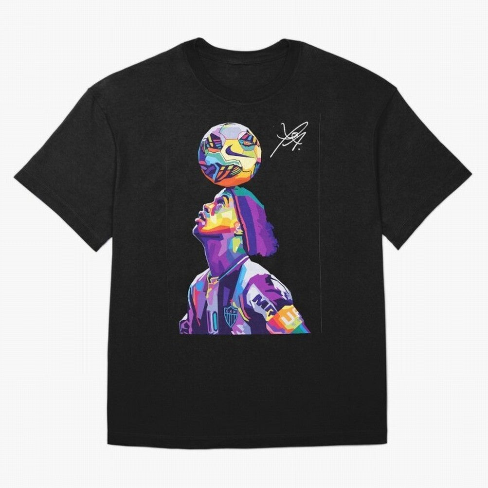 Ronaldinho Wpap Pop Art Oversized T-Shirt Make the Season About the FIFA World Cup 2026 Group Stage Journey through Mbappe Highlights, Spain and Netherlands Pride, Championship Spirit, Famous Goals, Roaring Crowds and International Football Unity;