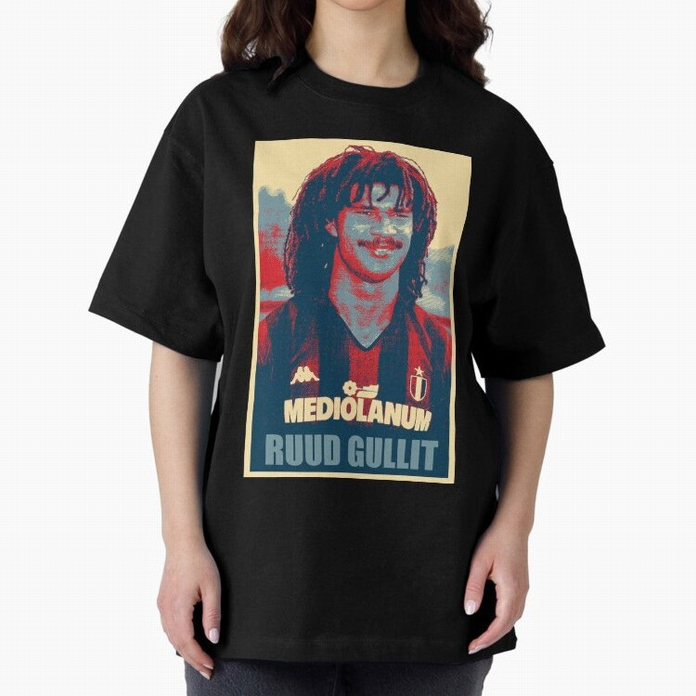 Ruud Gullit Oversized T-Shirt Feel the FIFA World Cup 2026 Group Stage Journey through Mbappe Highlights, Portugal, Spain and Germany Pride, Stadium Chants, National Pride, Trophy Dreams and Unforgettable Football Memories; Perfect for Fans,