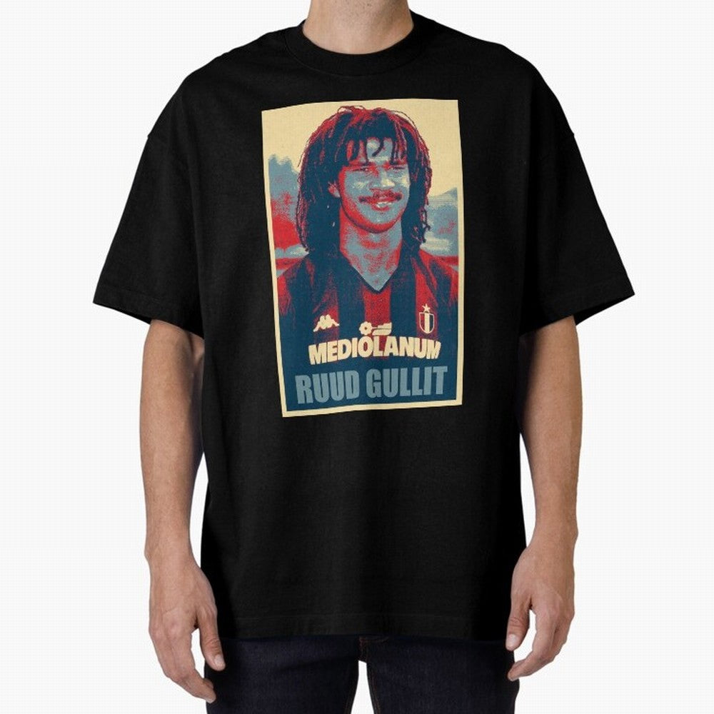 Ruud Gullit Oversized T-Shirt Feel the FIFA World Cup 2026 Group Stage Journey through Mbappe Highlights, Portugal, Spain and Germany Pride, Stadium Chants, National Pride, Trophy Dreams and Unforgettable Football Memories; Perfect for Fans,