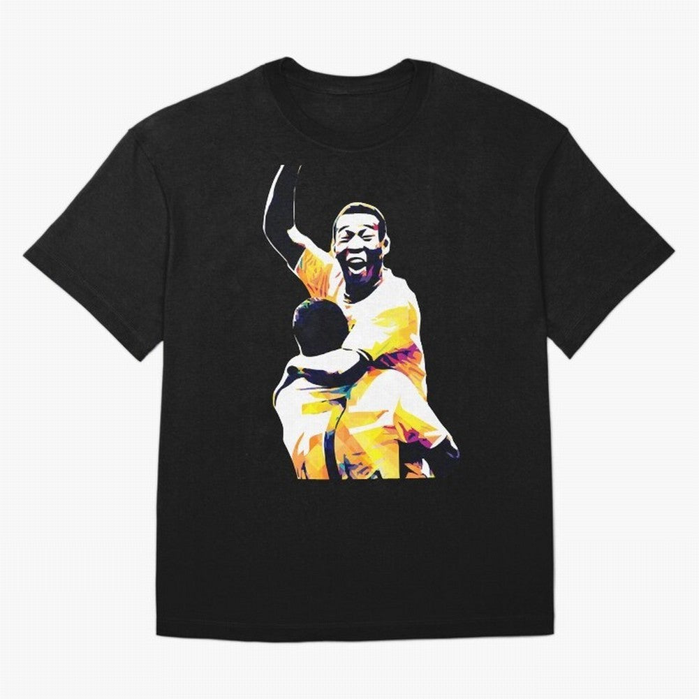 Pele Pop Art Oversized T-Shirt Show Support during FIFA World Cup 2026 USA Canada Mexico Spirit, Filled with Argentina, France and Brazil, CR7 and Messi, Soccer Culture, Superstar Moments, National Team Dreams and Competitive Fire; Created for